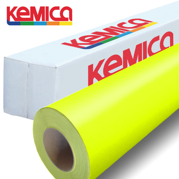 Fluorescentní samolepící fólie Kemica 5014 Žlutá, šíře role 61cm | REGAHK.CZ