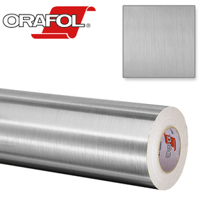 Metalická fólie ORACAL 352 907 Stříbrná broušená 50mic, šíře role 100cm | REGAHK.CZ