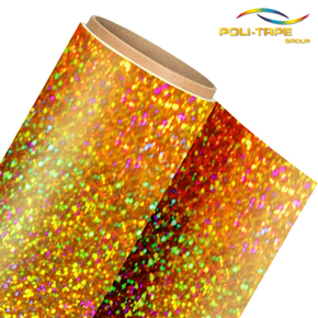 Nažehlovací holografická fólie POLI-FLEX PFX492 zlatá, šíře role 50cm | REGAHK.CZ