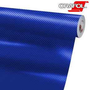 Karbonová samolepící fólie Oracal 975 536 Modrý karbon, šíře role 152cm | REGAHK.CZ