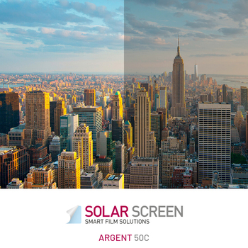 Okenní zrcadlová fólie Solar Screen Argent 50 C, šíře role 152cm | REGAHK.CZ