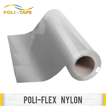 Nažehlovací fólie POLI-FLEX Nylon 4830 Stříbrná, šíře role 50cm | REGAHK.CZ