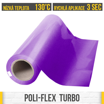 Nažehlovací fólie POLI-FLEX Turbo 4928 Bright Levander, šíře role 50cm | REGAHK.CZ