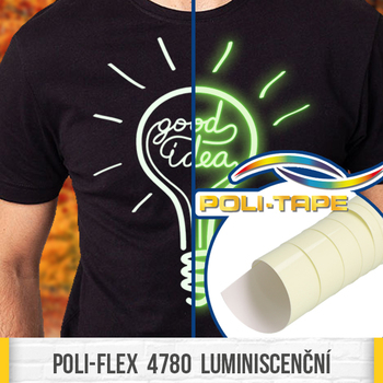 Nažehlovací fólie POLI-FLEX 4790 Luminiscenční, šíře role 50cm | REGAHK.CZ