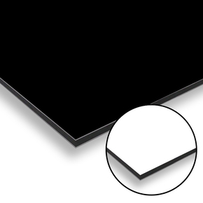 Kompozitní deska ACP-BOND černá / bílá 3050x1500x3mm (0,30mm) | REGAHK.CZ