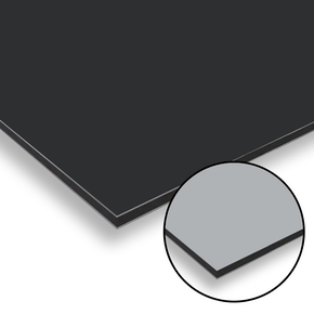 Kompozitní deska ACP-BOND antracitová / stříbrná 3050x1500x3mm (0,30mm) | REGAHK.CZ