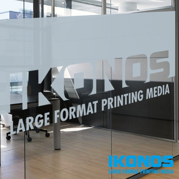 Fólie imitující pískované sklo IKONOS FPT P80+ Stříbrná, šíře role 127cm | REGAHK.CZ
